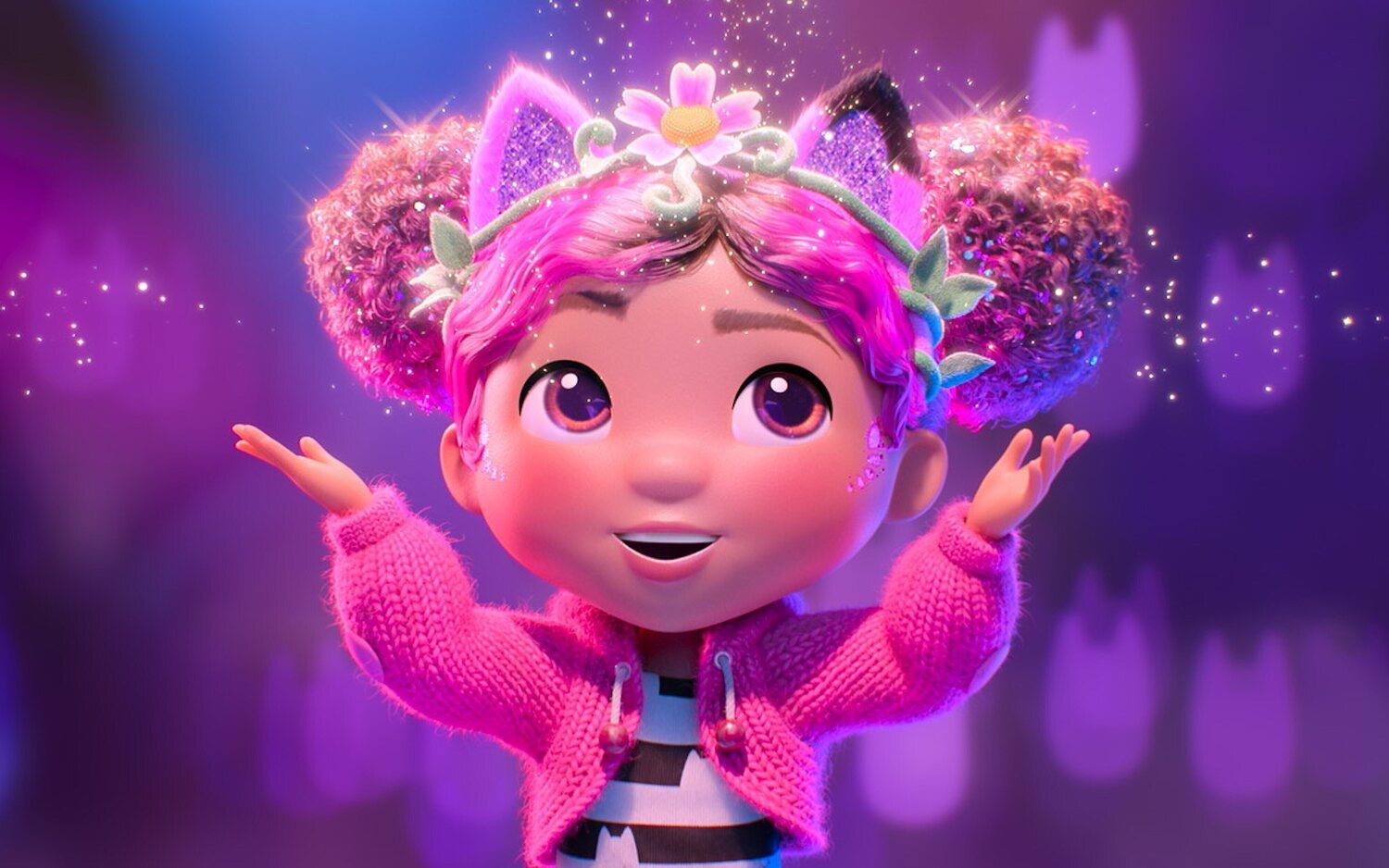 Gabby recibe un cambio de imagen mágico en este clip exclusivo de 'La casa de muñecas de Gabby: La película'