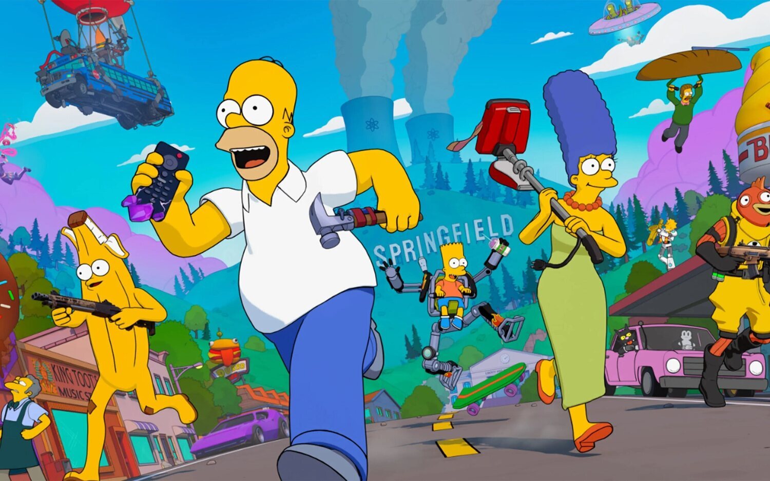'Los Simpsons' colaboran con Fortnite