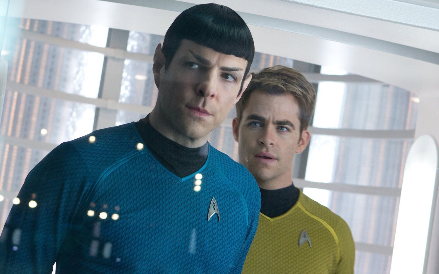 Zachary Quinto y Chris Pine en 'Star Trek'