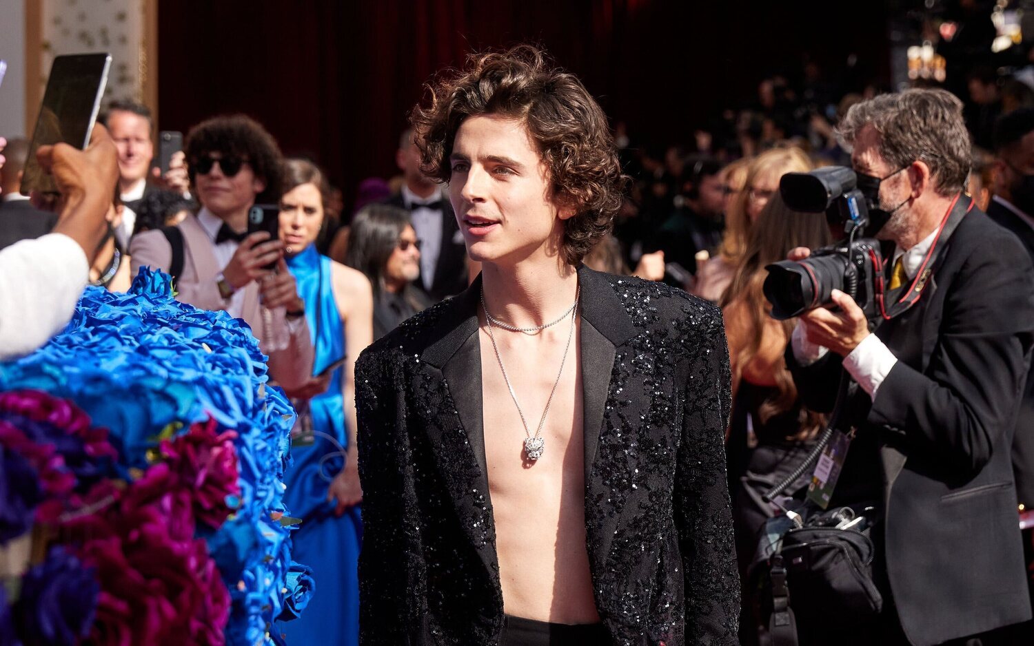 Timothée Chalamet en la 94ª edición de los Oscar