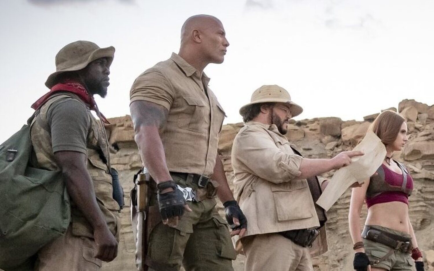 Primera imagen de los protagonistas de 'Jumanji 4' en el set