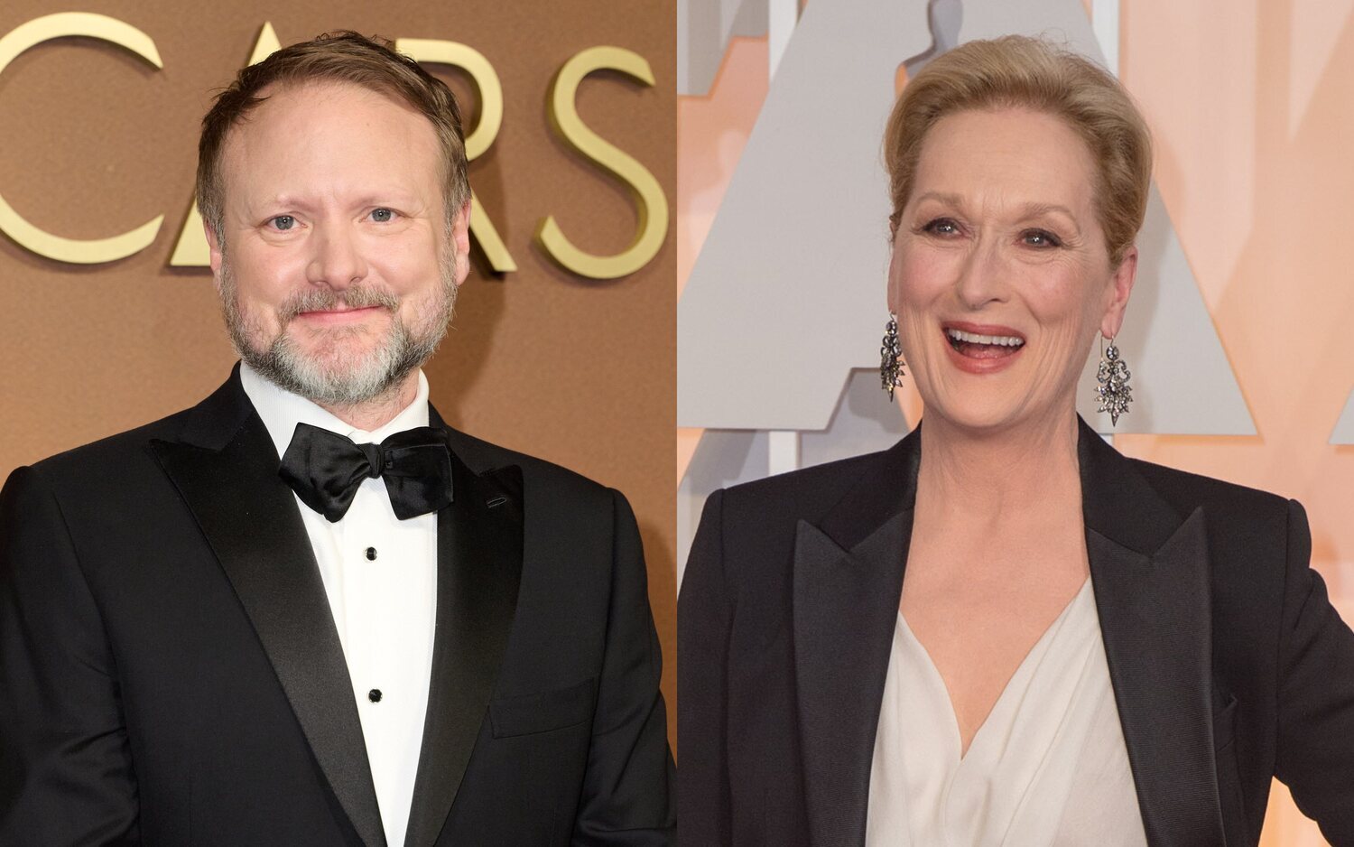 Rian Johnson y Meryl Streep