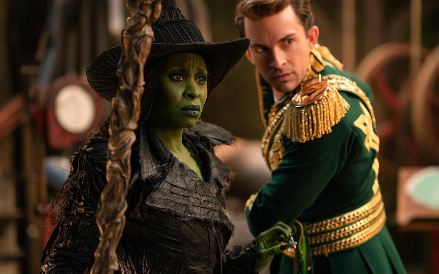 Cynthia Erivo y Jonathan Bailey en 'Wicked: Parte II'