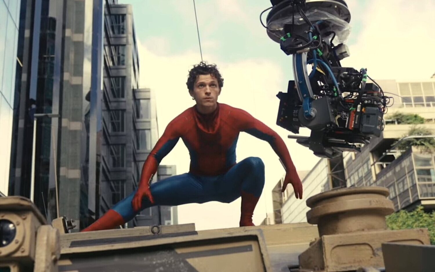 Tom Holland en el rodaje de 'Spider-Man: Brand New Day' en Glasgow