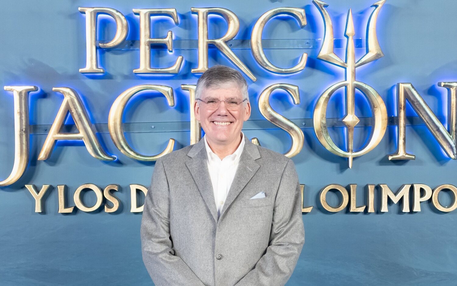 Rick Riordan en la presentación en Madrid de la T2 de ‘Percy Jackson y los dioses del Olimpo’