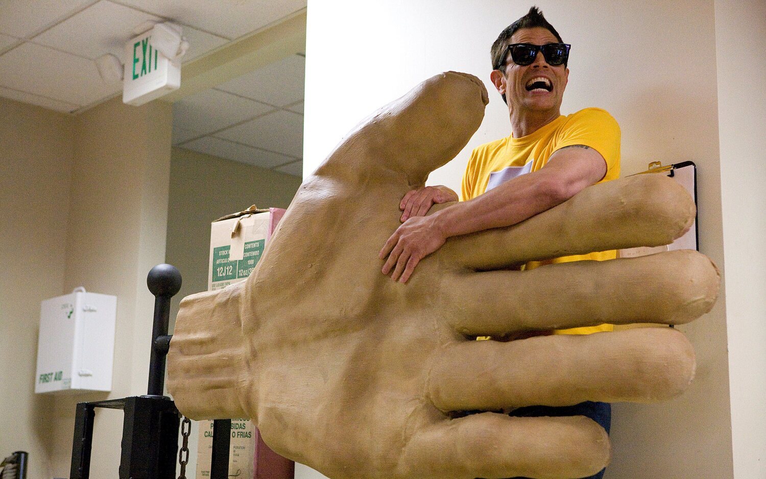 Johnny Knoxville en una de las escenas más recordadas de la saga 'Jackass'