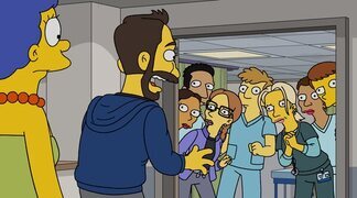 Los actores de 'The Pitt' realizan un cameo especial en el episodio 800 de 'Los Simpson'