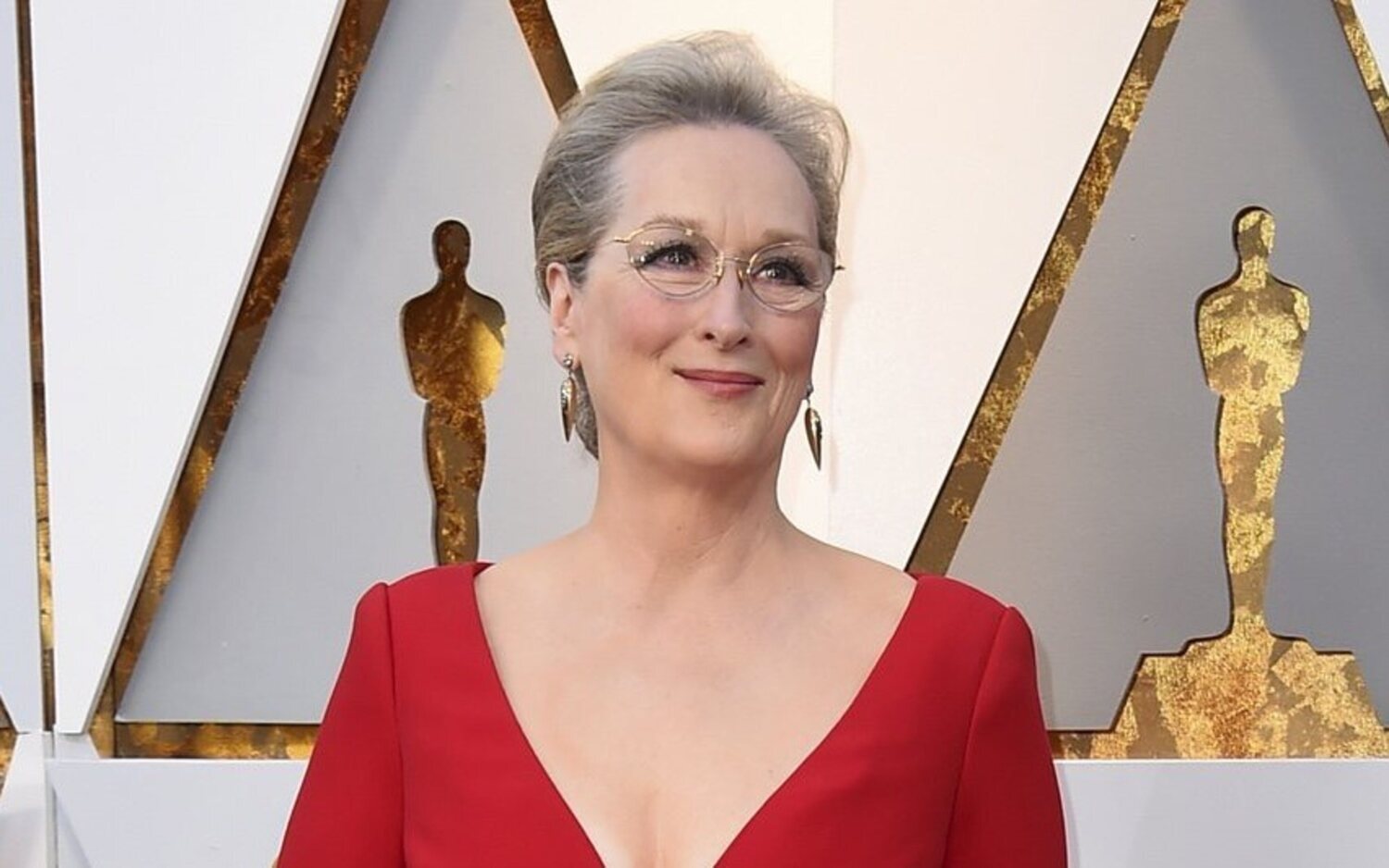 Meryl Streep en la alfombra roja de los Oscar 2018