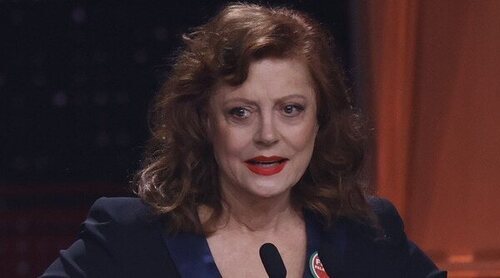 Susan Sarandon, Goya Internacional, agradece la "lucidez moral" del presidente y los artistas españoles
