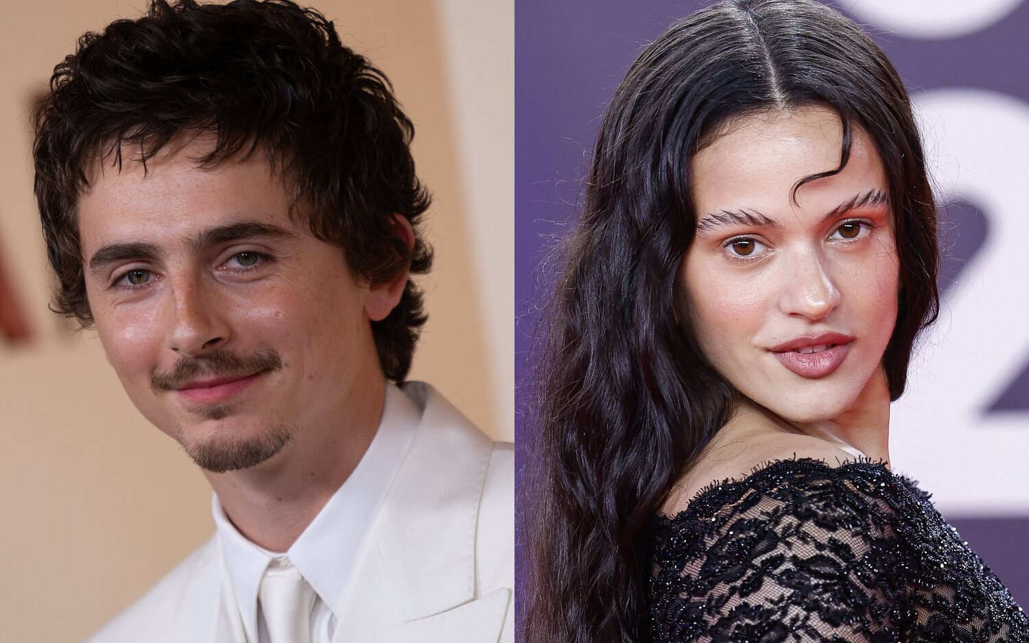 Timothée Chalamet y Rosalía