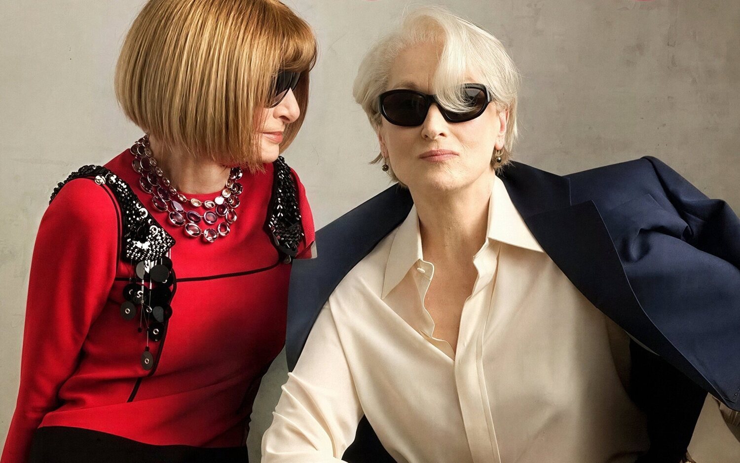 Anna Wintour y Meryl Streep en la portada de la revista Vogue