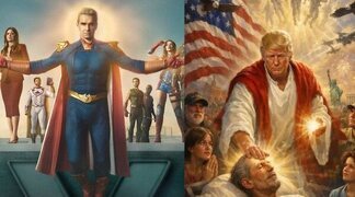 Eric Kripke tenía dudas si convertir a Homelander en Dios era exagerado... hasta que vio el meme de Trump