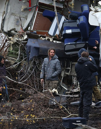  Brad Pitt rodaje Guerra Mundial Z