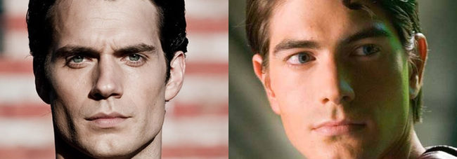 Henry Cavill y Brandon Routh