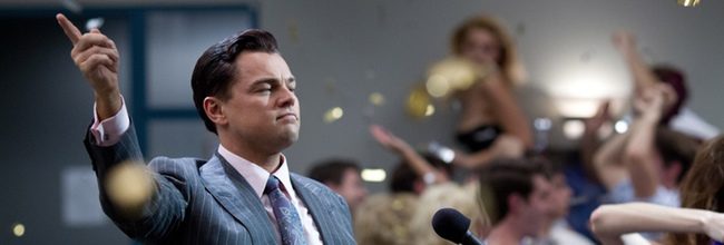 Leonardo DiCpario en 'El lobo de Wall Street'