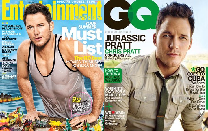 Chris Pratt en Entertainment Weekly y GQ