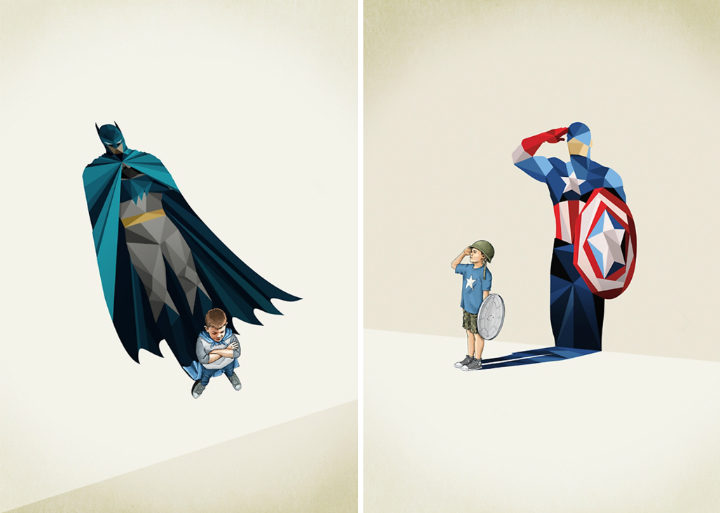 batman y capitán américa