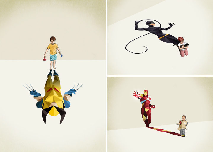 lobezno, catwoman y ironman