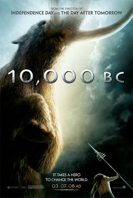Primer cartel oficial de '10.000BC'