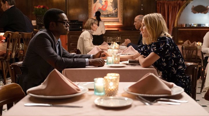 'Eleanor y Chidi en 'The Good Place''