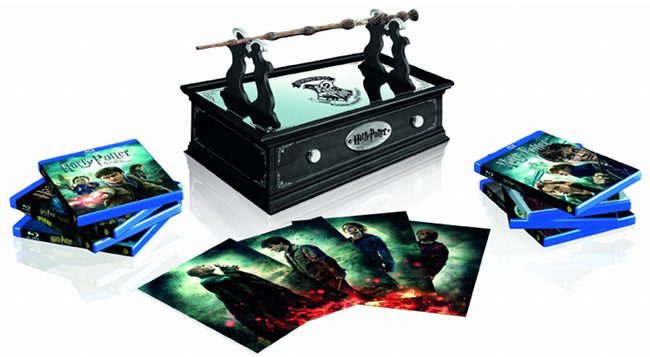 Edición DVD y Blu-ray de Harry Potter con varita de sauco