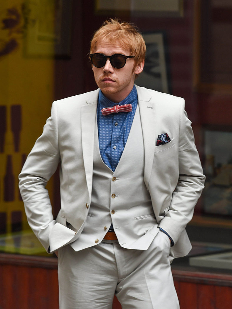 El actor Rupert Grint rodando la serie 'Snatch' para Sony