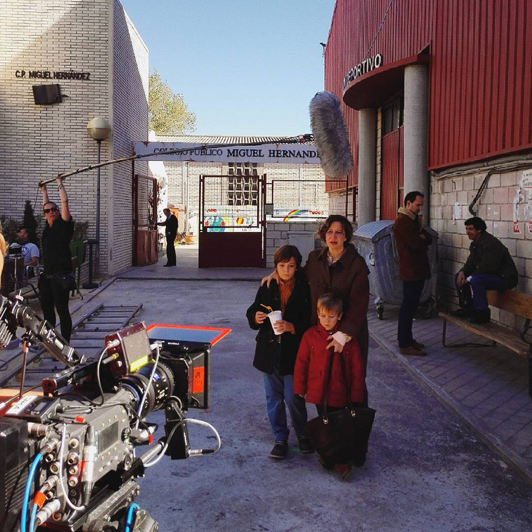 Rodaje de una secuencia en el colegio de San Genaro