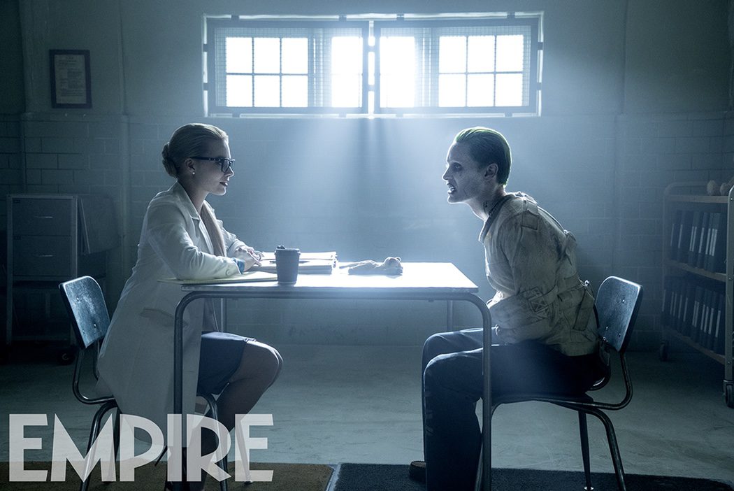 Jared Leto como el Joker y Margot Robbie como la Dra. Harleen F. Quinzel