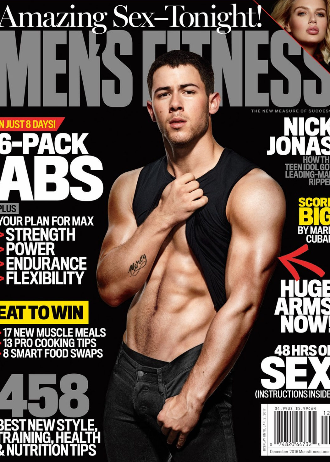 Portada de Nick Jonas para Men's Fitness