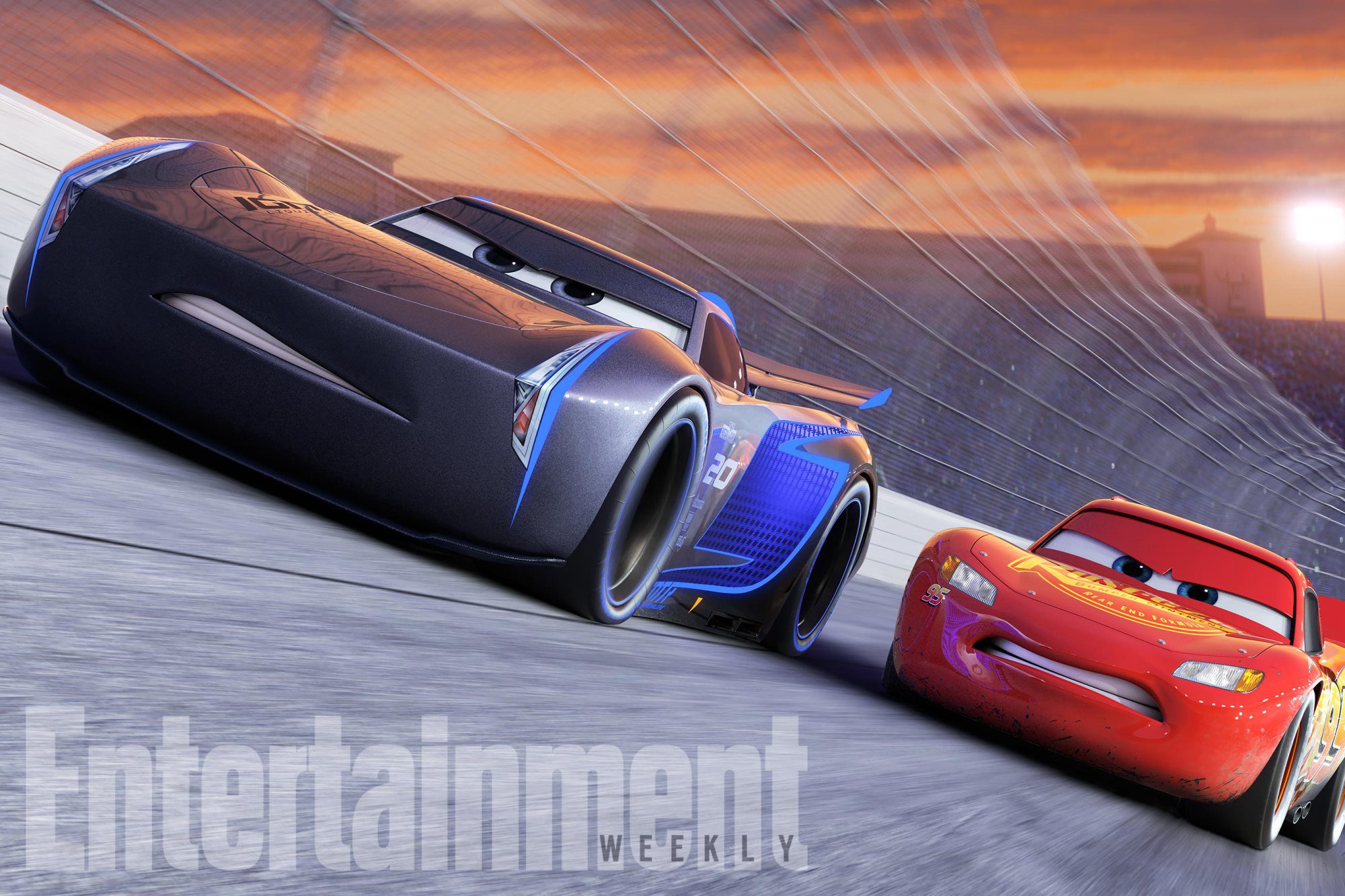 Rayo McQueen y Jackson Storm