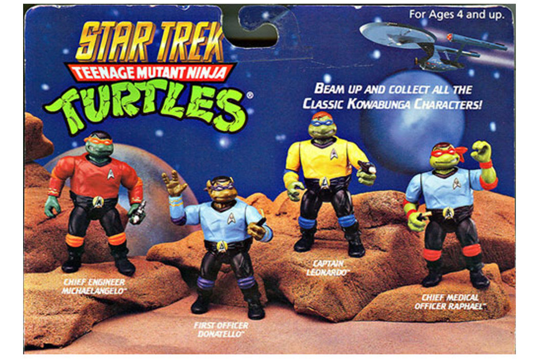 Las tortugas ninja disfrazadas de Star Trek