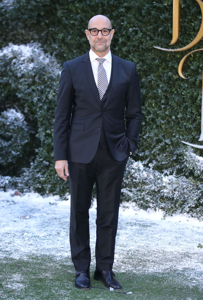 Stanley Tucci en la presentación 'La Bella y la Bestia' en Londres