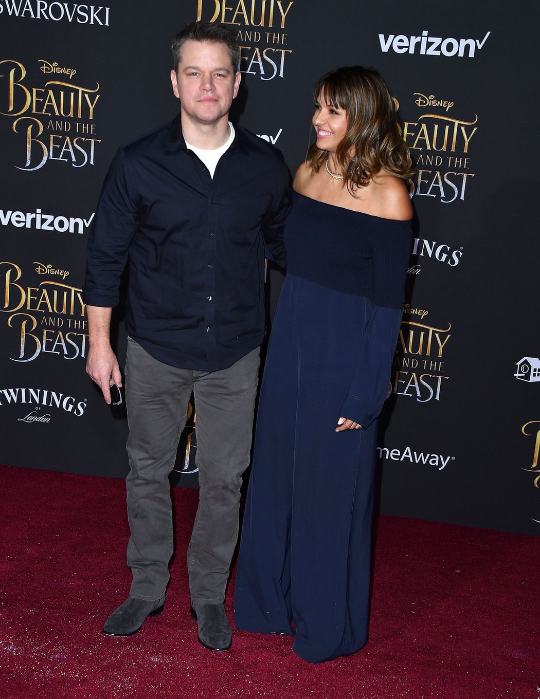 Matt Damon y Luciana Barroso