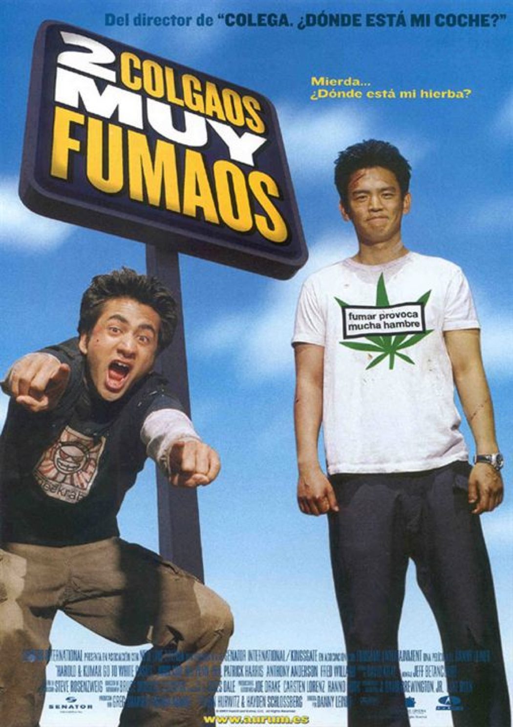 '2 colgaos muy fumaos'