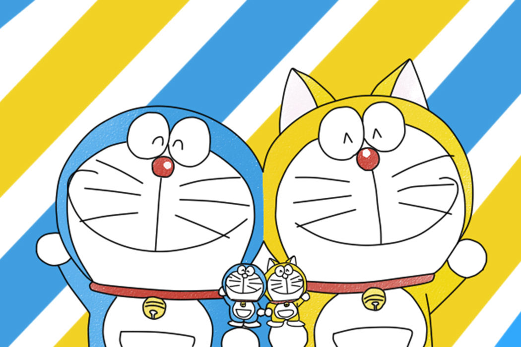 Doraemon era amarillo y con orejas