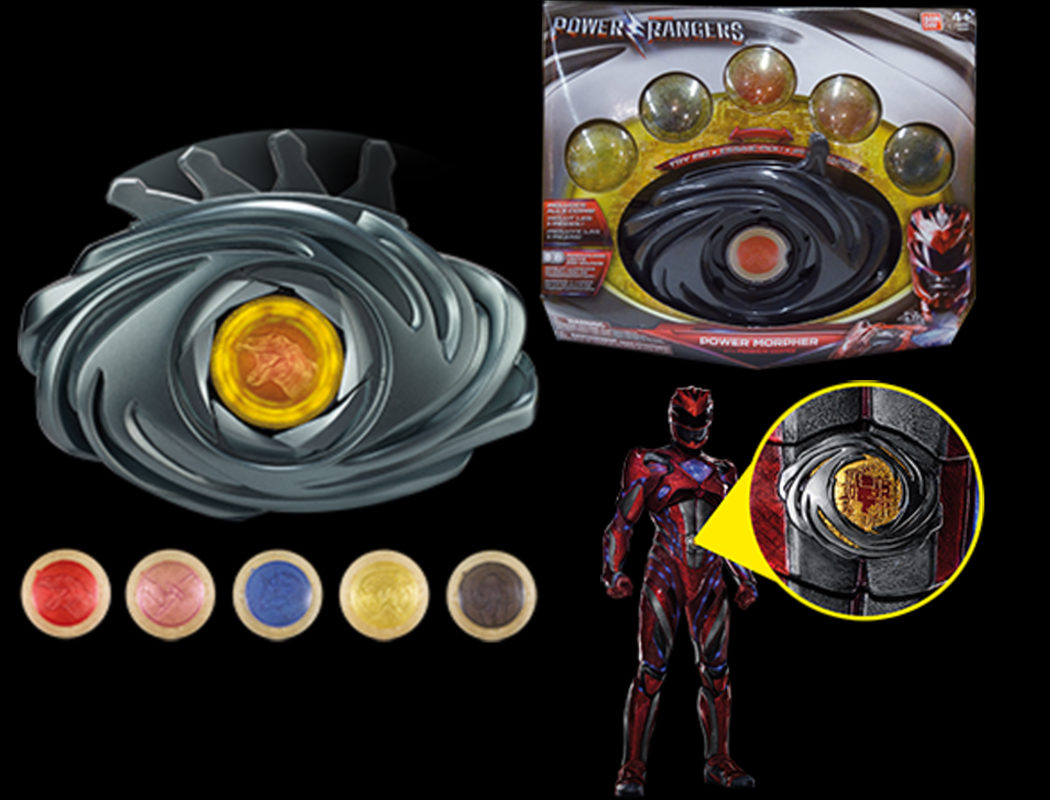 Los medallones de los Power Rangers con efectos exclusivos