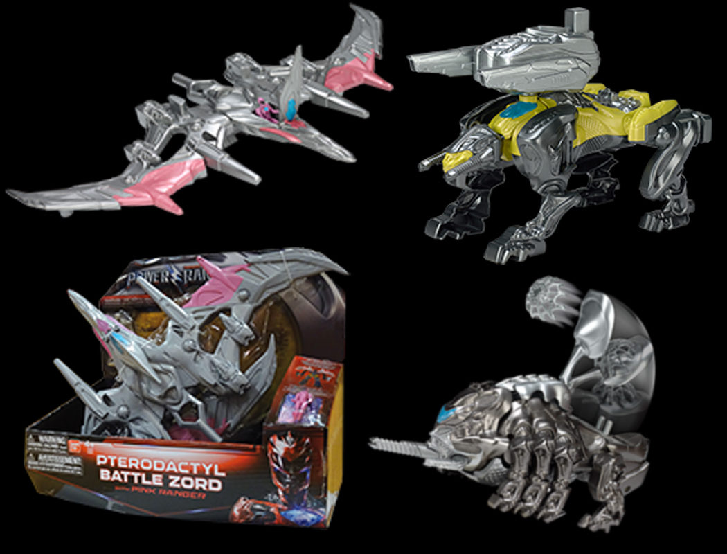 Zords de los Power Rangers con una figura de 5cm incluida