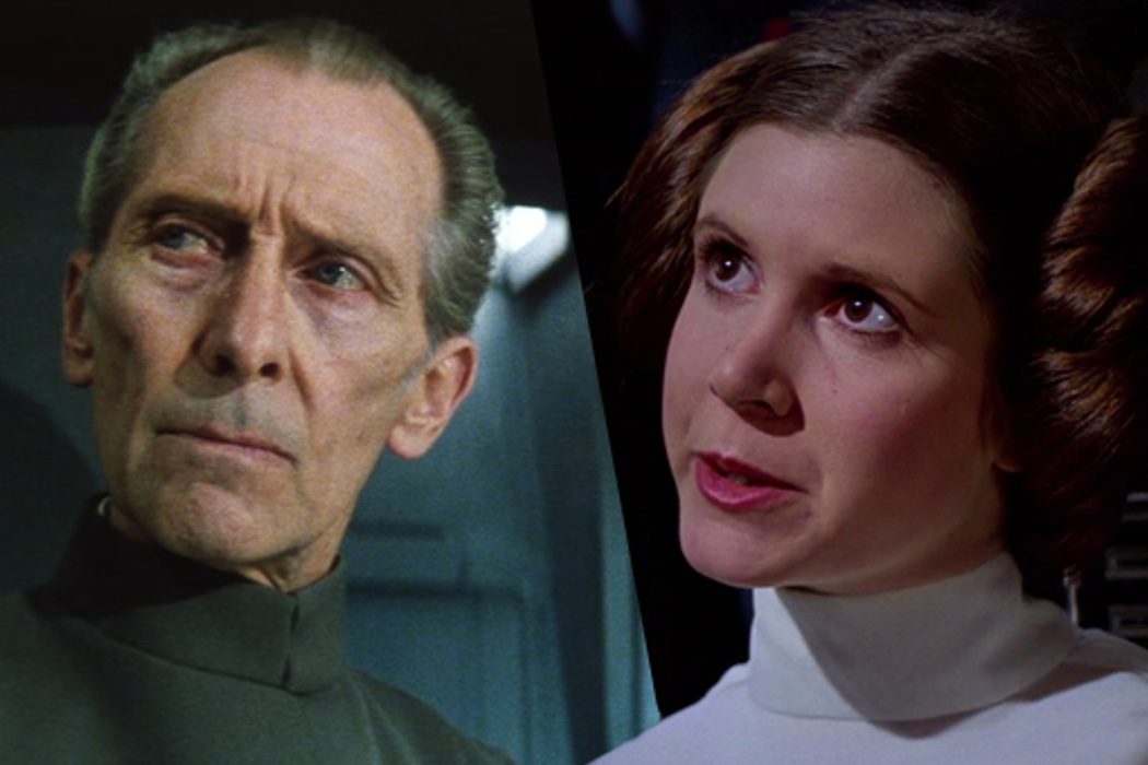 El Gobernador Tarkin y la Princesa Leia