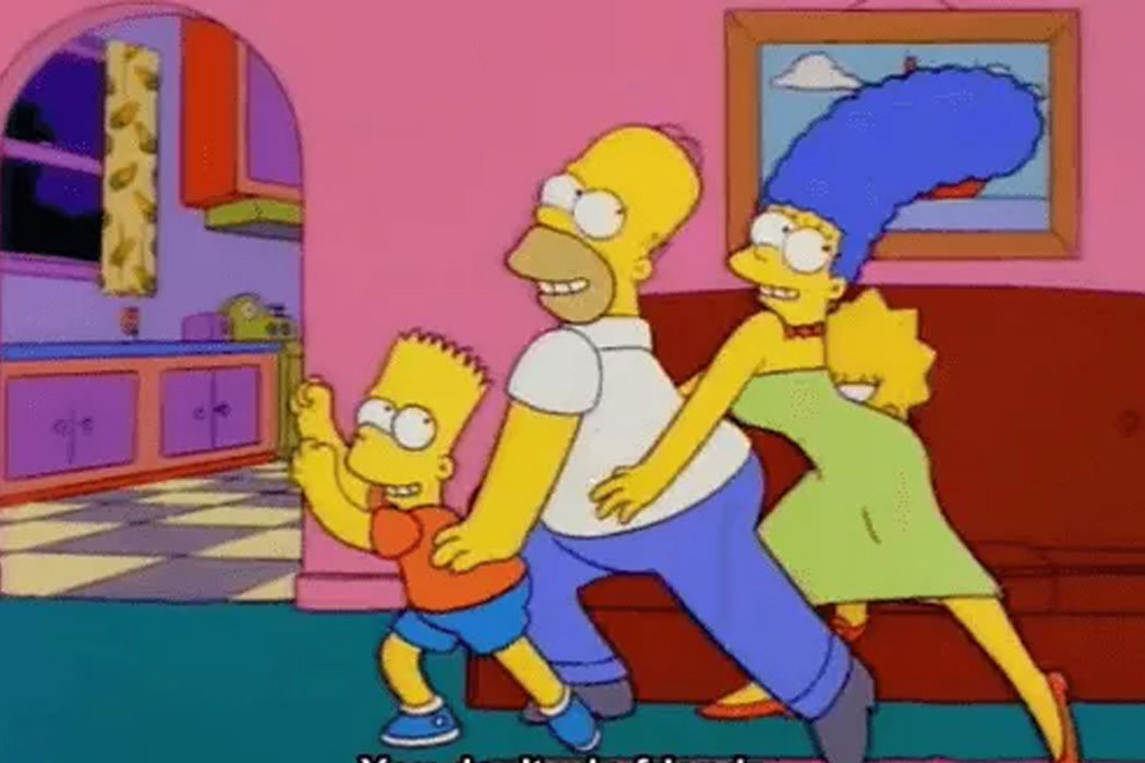 "¡No conquistas nada con una ensalada!" (Familia Simpson)