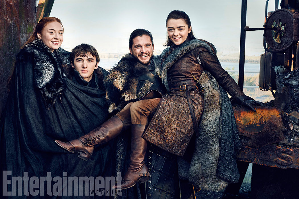 Sansa, Bran, Jon y Arya