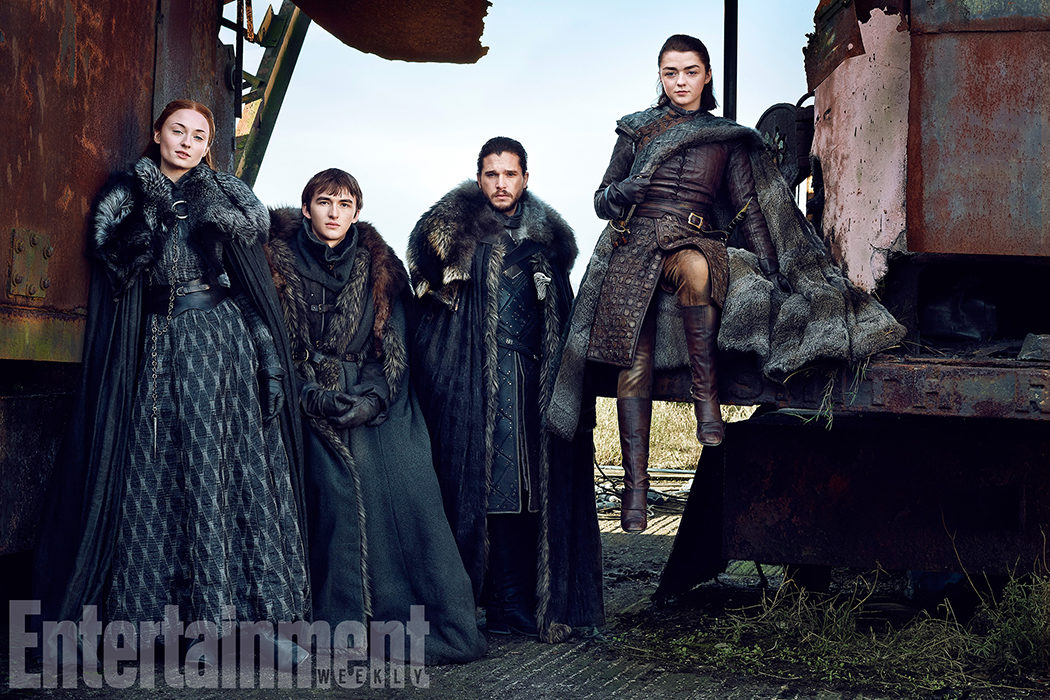 Sansa, Bran, Jon y Arya