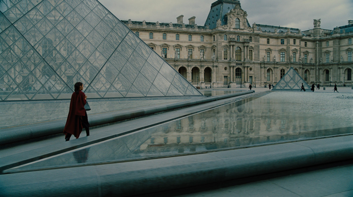 Diana trabajando en el Louvre.