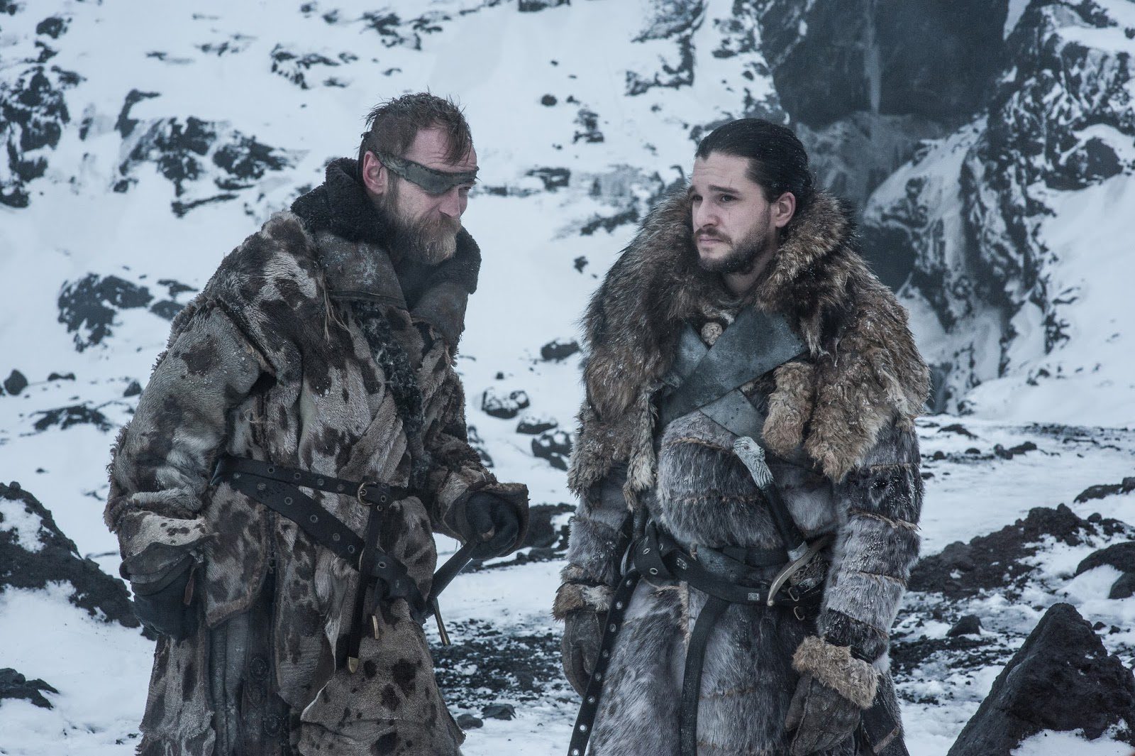 Jon Snow y Beric Dondarrion