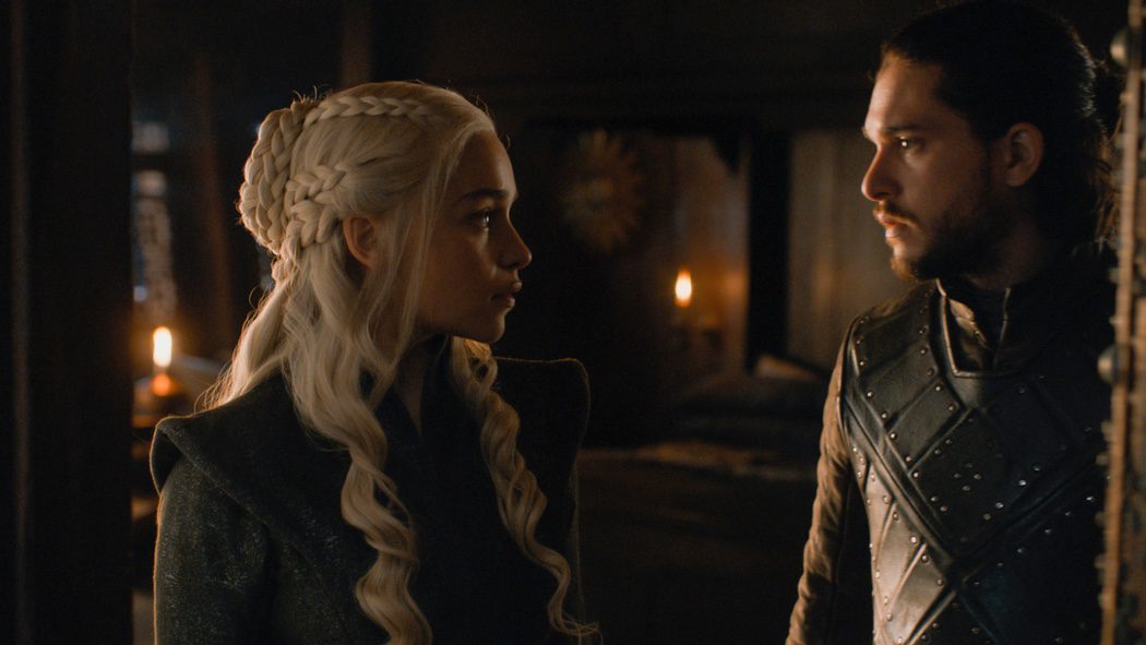 Daenerys y Jon Snow diciéndoselo todo sin palabras