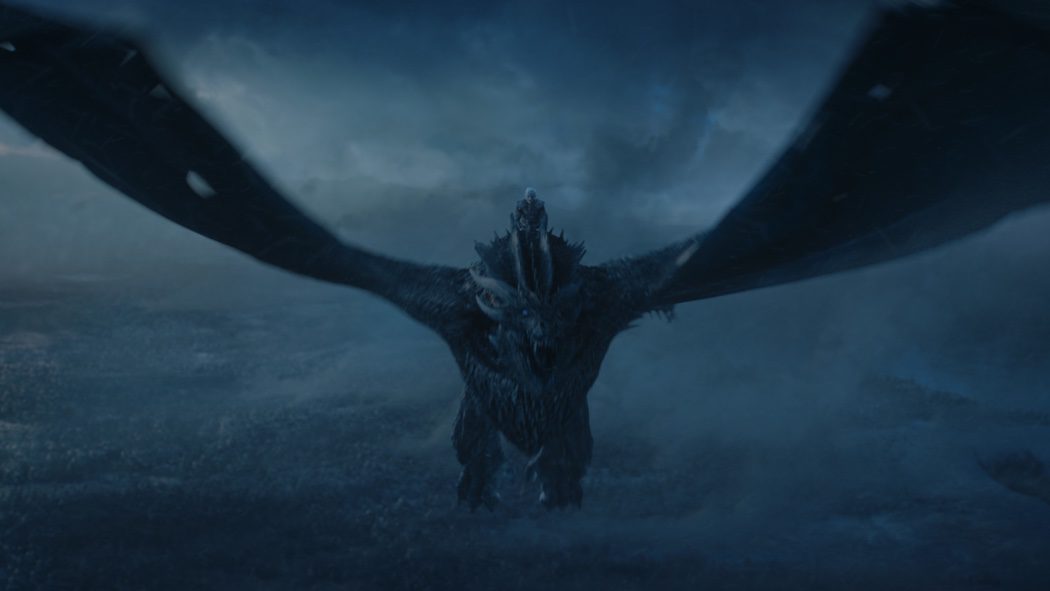 El Rey de la Noche a lomos de Viserion