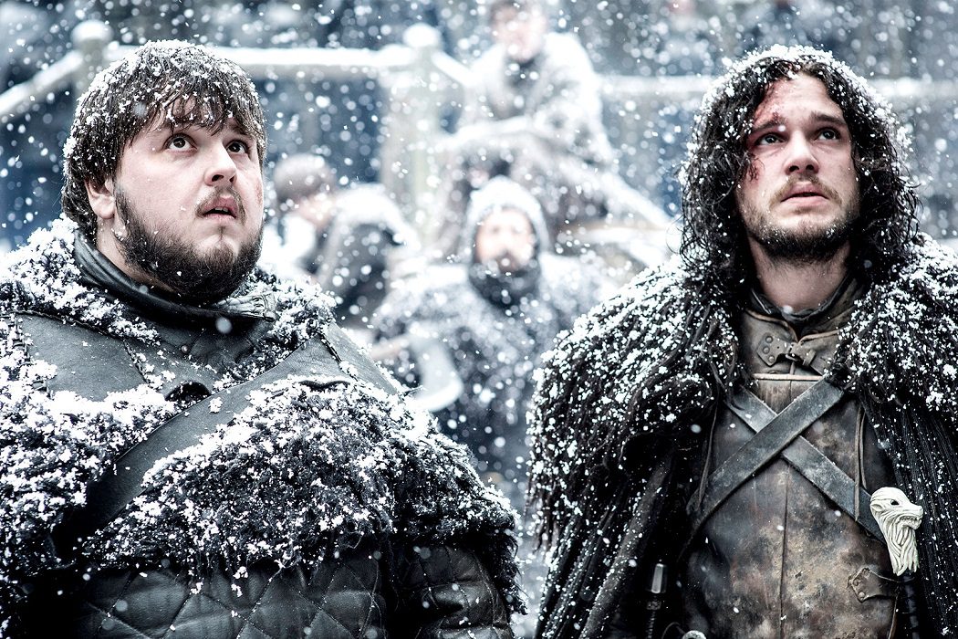 Samwell Tarly y Jon Snow