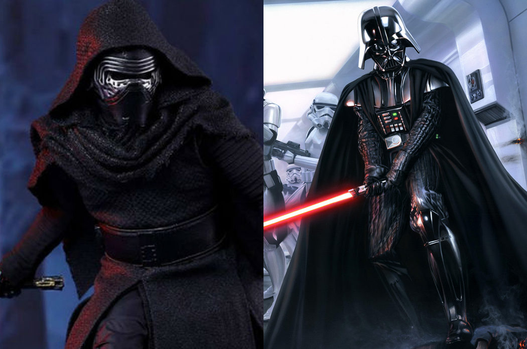 Kylo Ren y Darth Vader