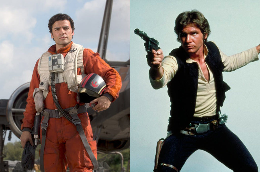 Poe Dameron y Han Solo