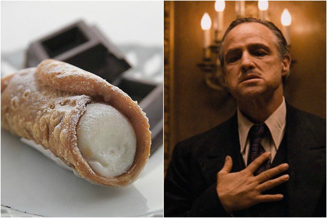 Cannoli de 'El padrino'