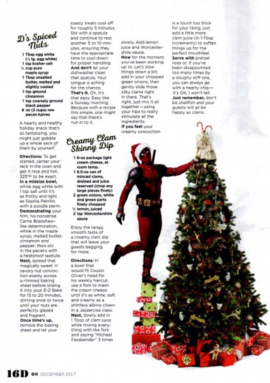 'Deadpool' nos enseña recetas navideñas